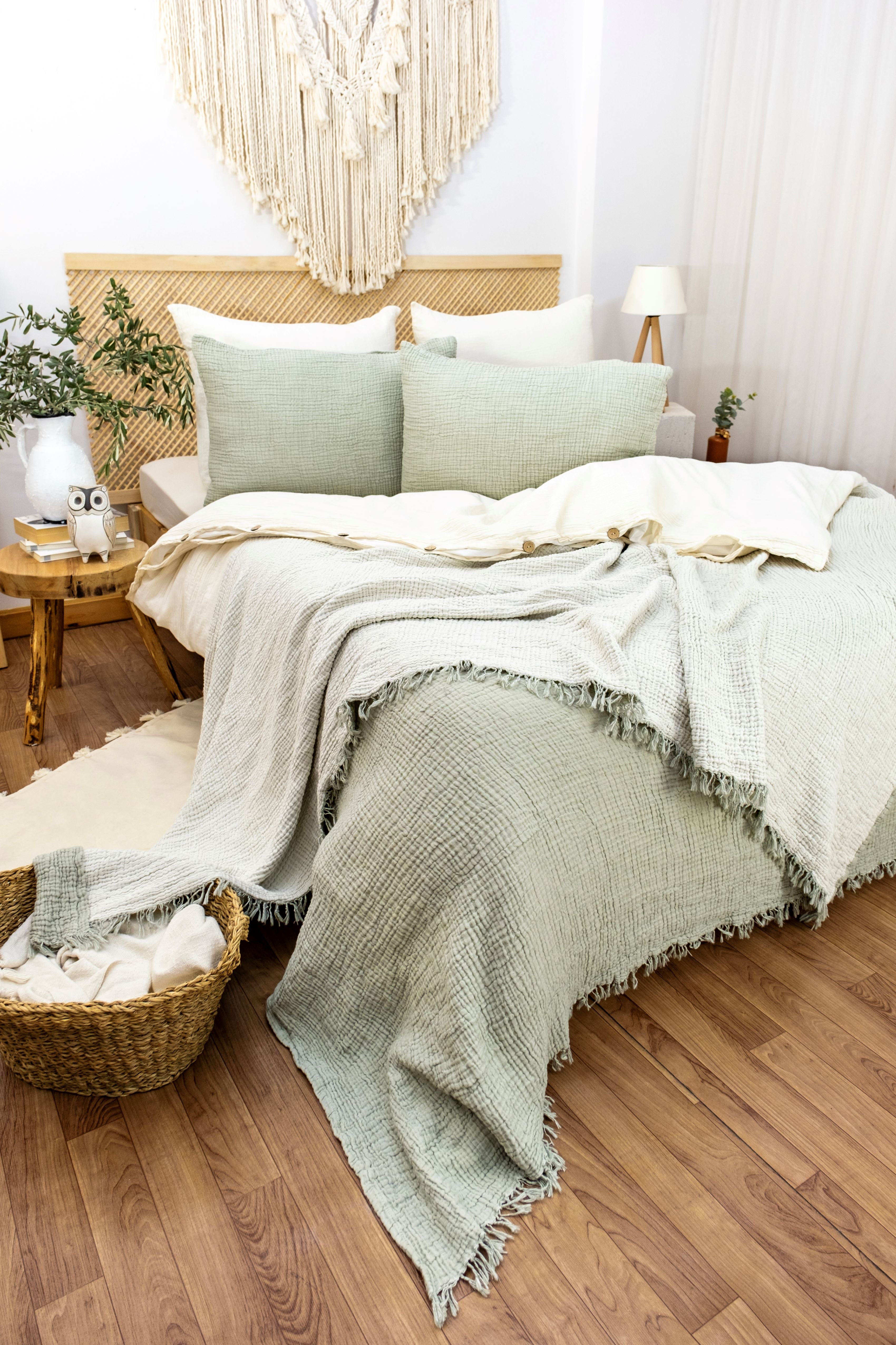 Serenity Soft Muslin Quilt - Pale Tale