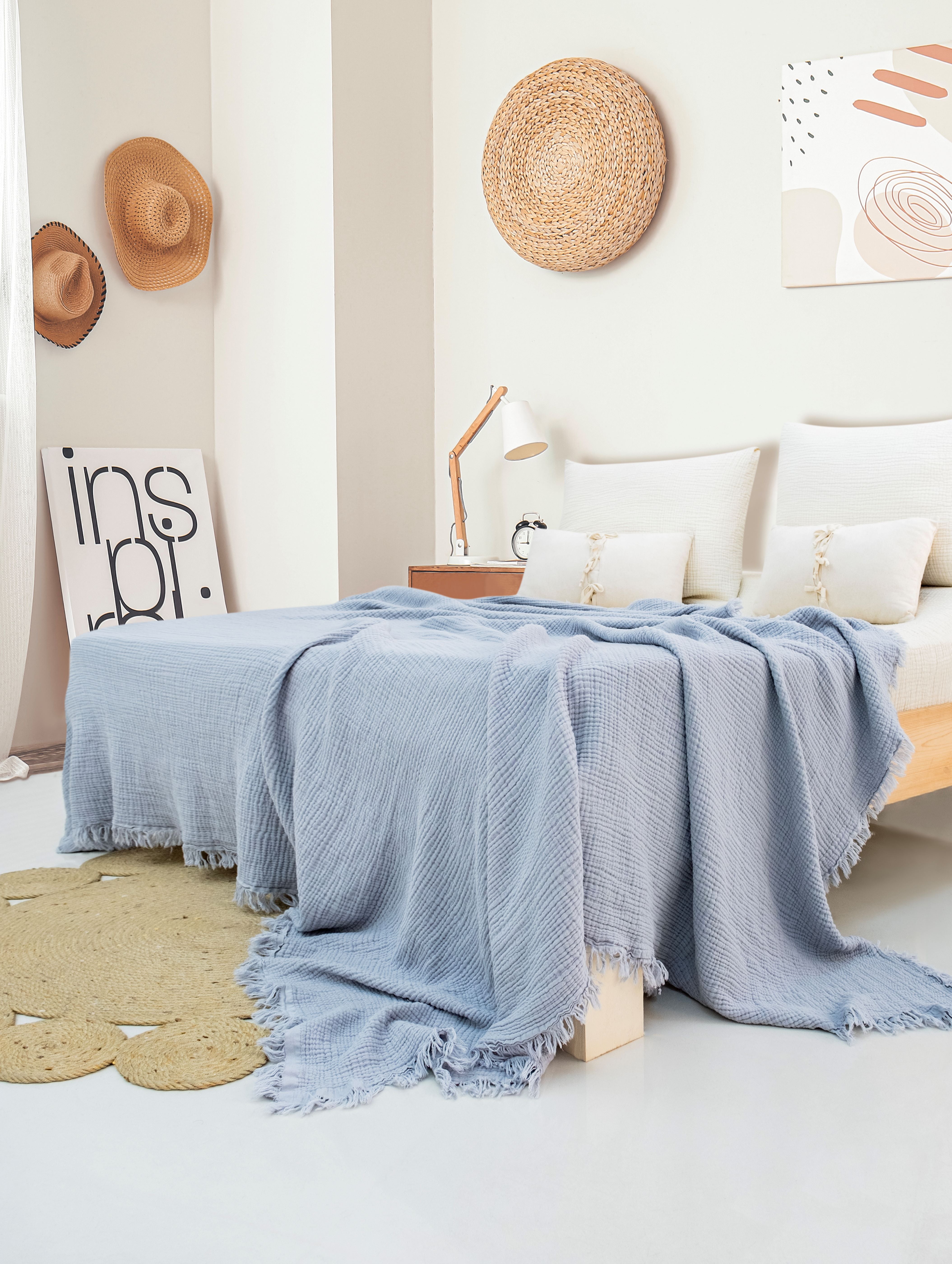 Pure Bliss Muslin Bedspread