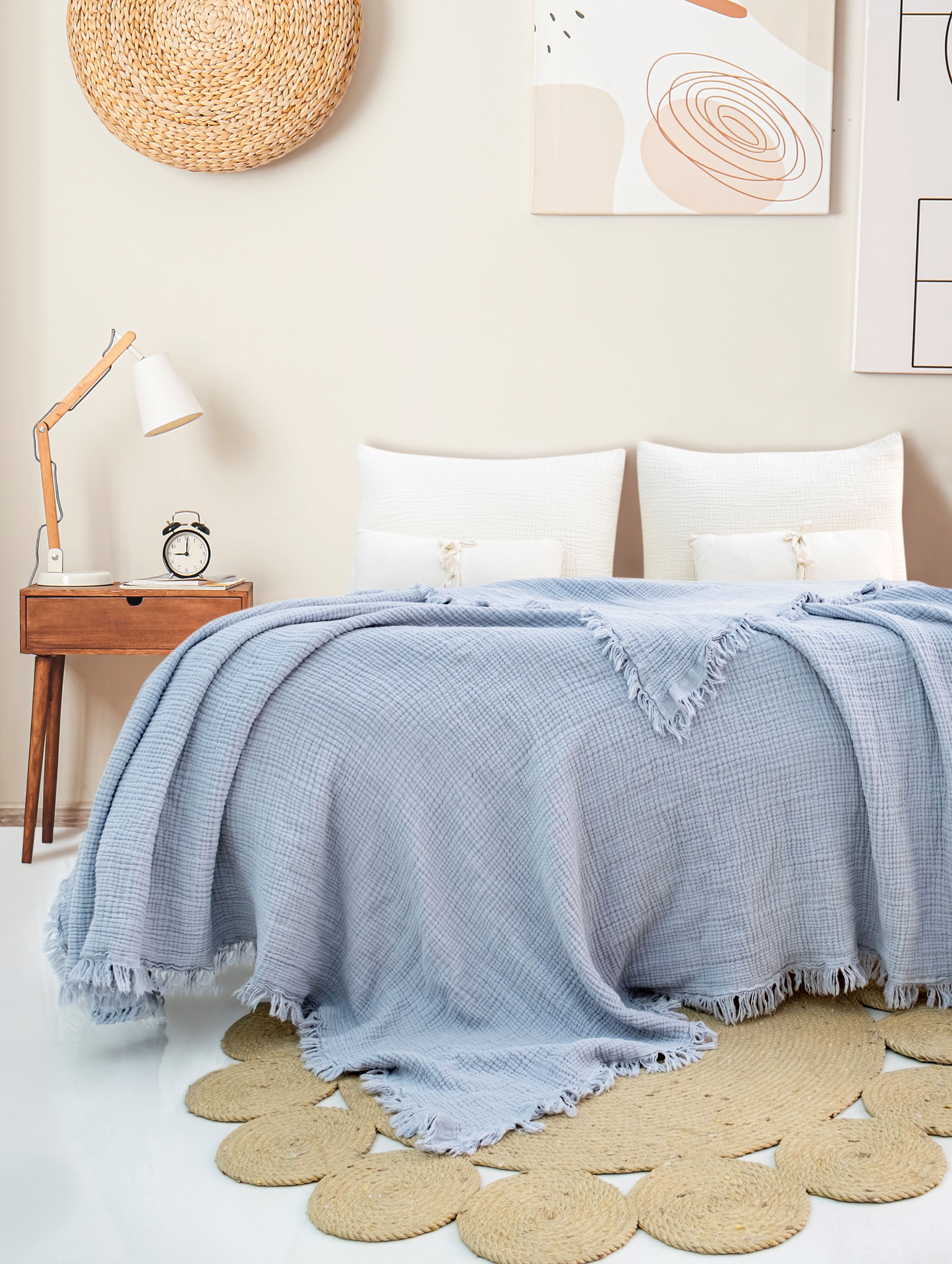 Pure Bliss Muslin Bedspread