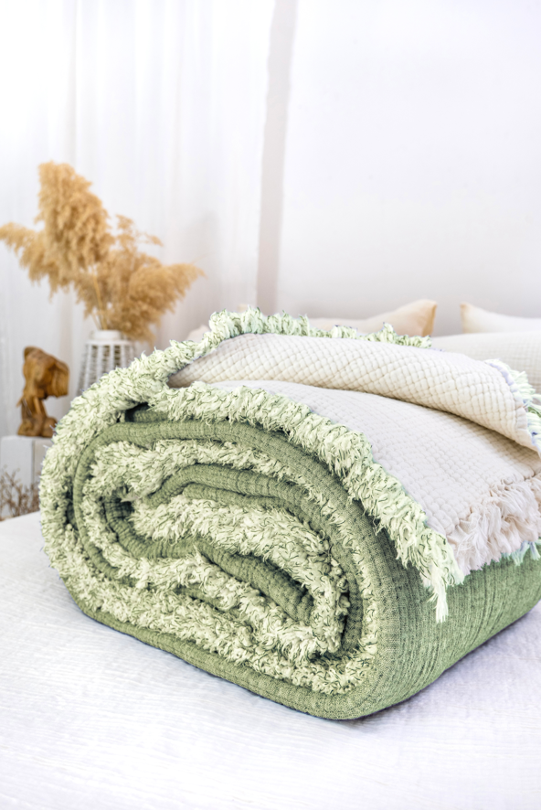 Hazea Muslin Blanket - Pistachio