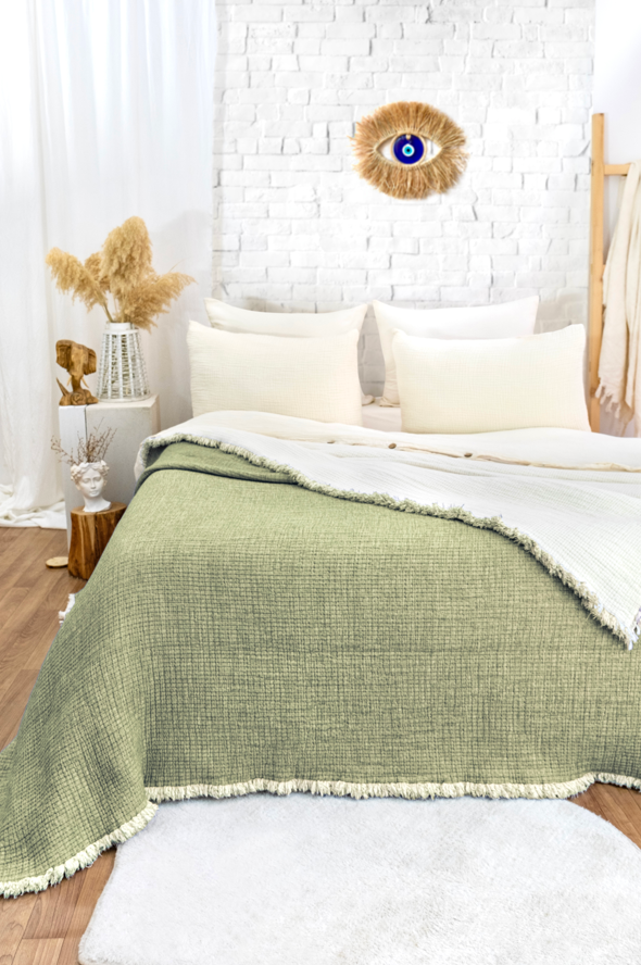 Hazea Muslin Blanket - Pistachio