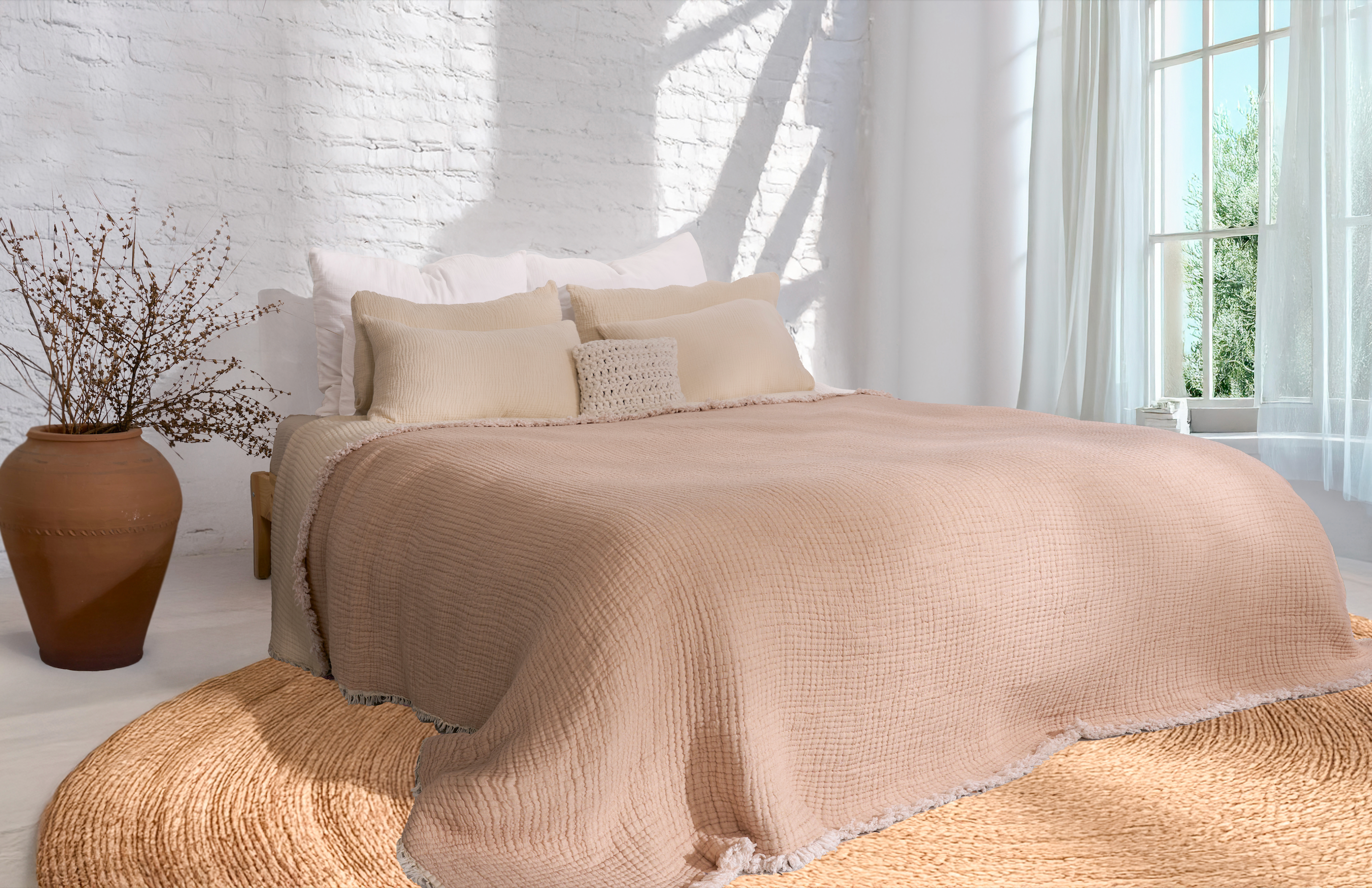 Hazea Muslin Blanket - Beige