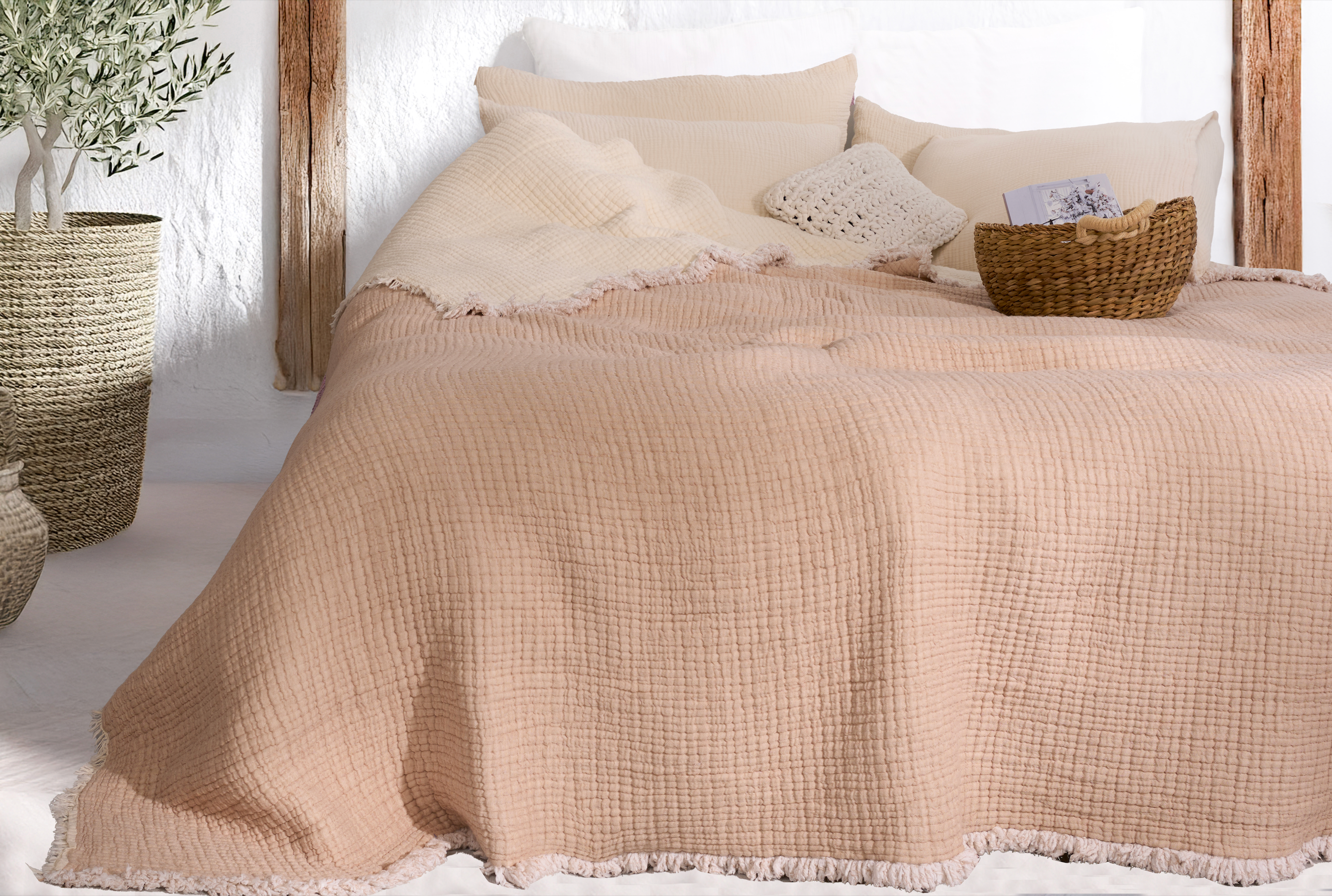 Hazea Muslin Blanket - Beige