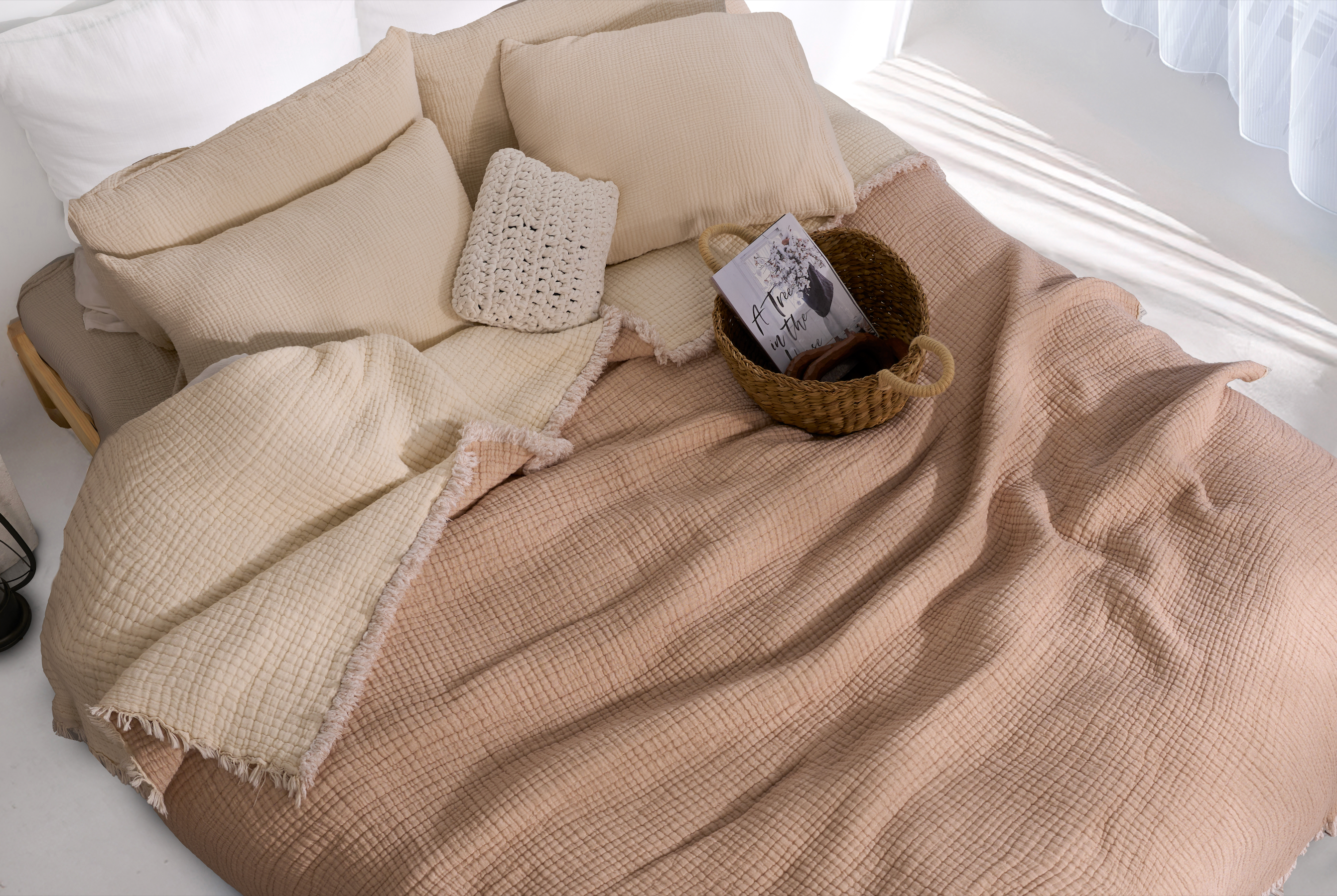 Hazea Muslin Blanket - Beige