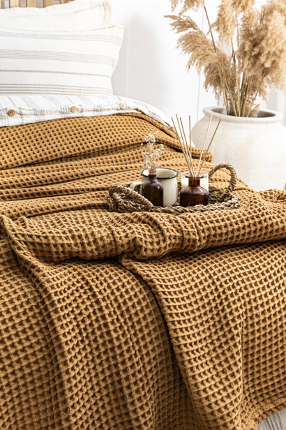 Caramel - Waffle Blanket