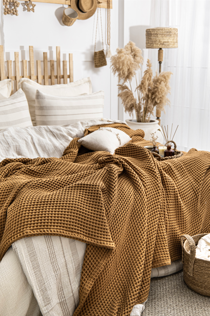 Caramel - Waffle Blanket