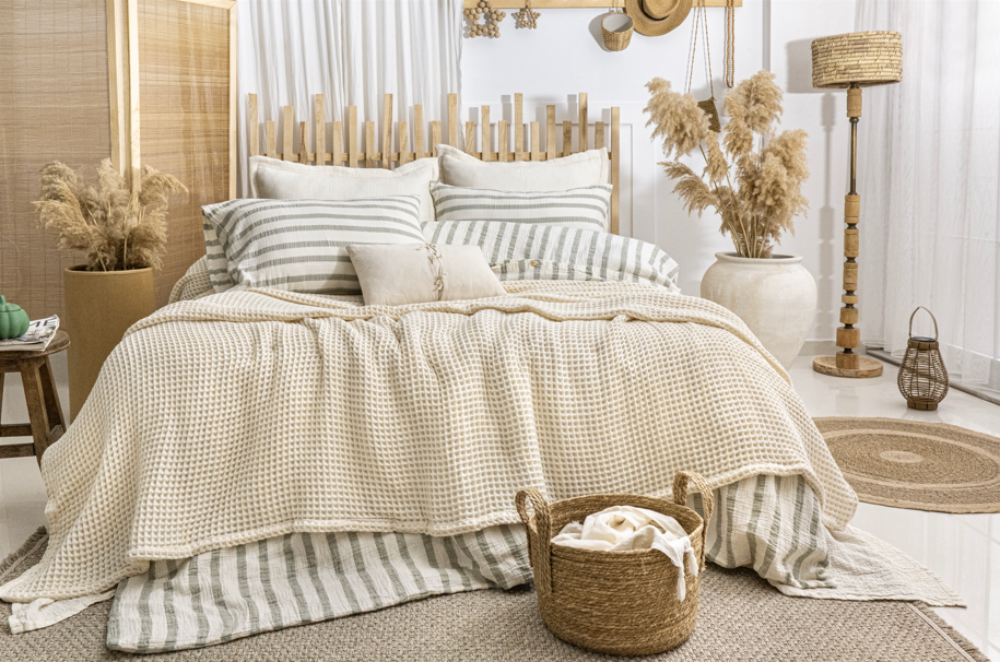 Cream - Waffle Blanket