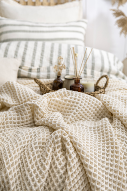 Cream - Waffle Blanket