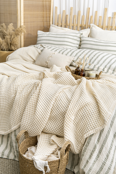 Cream - Waffle Blanket