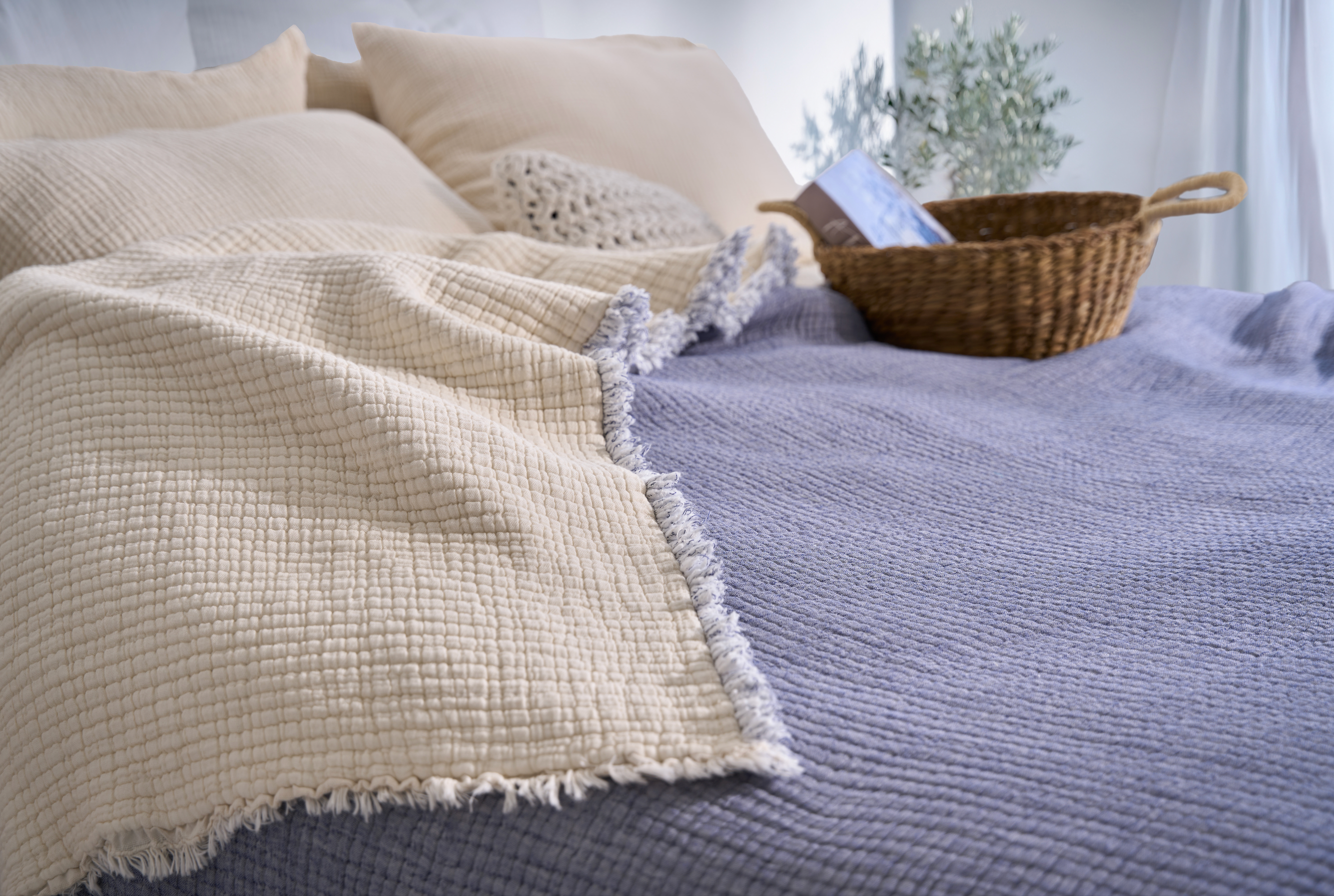 Hazea Muslin Blanket - Indigo