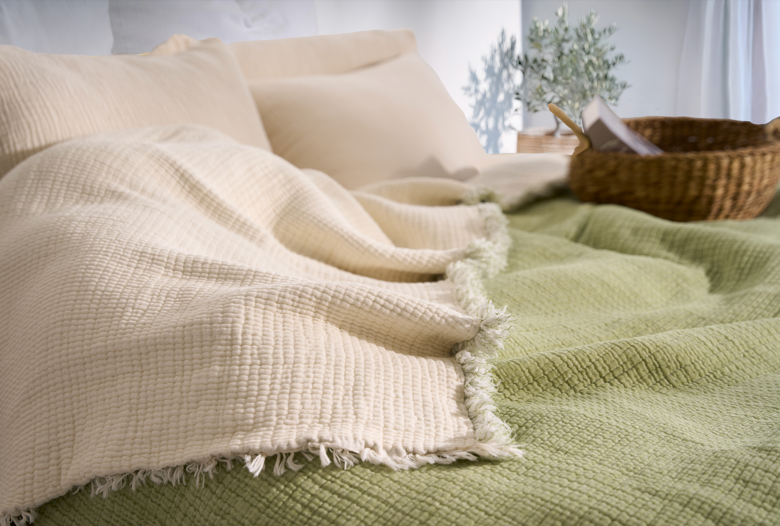 Hazea Muslin Blanket - Pistachio