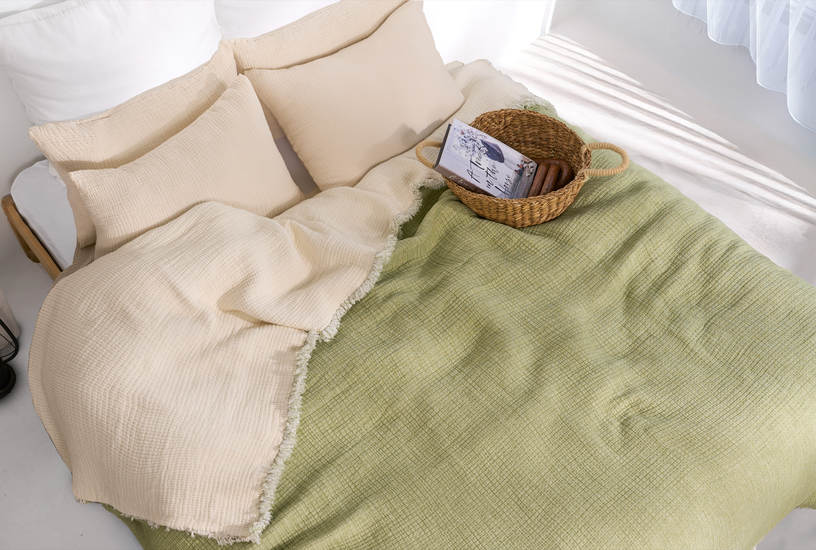 Hazea Muslin Blanket - Pistachio