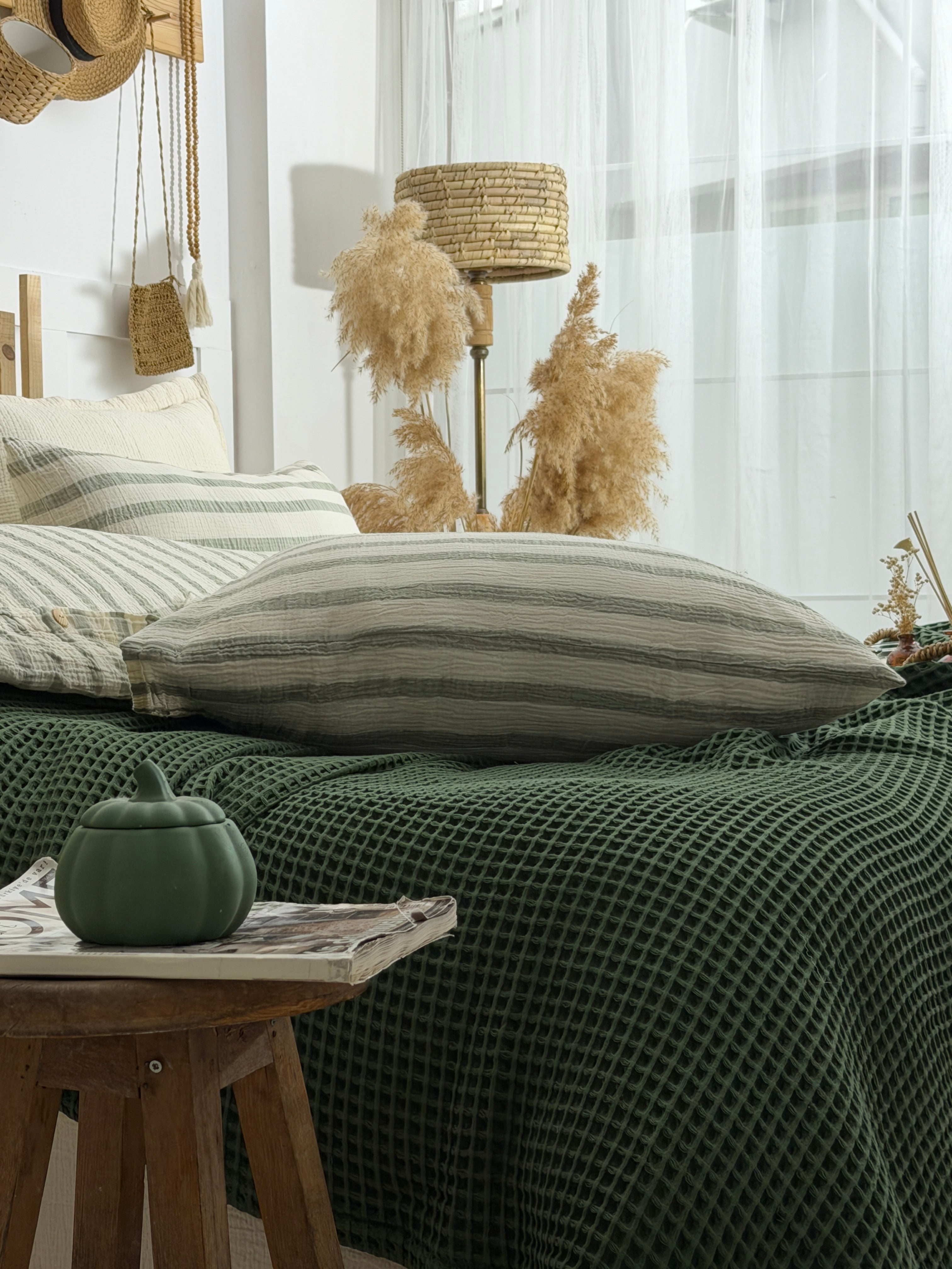 Khaki - Waffle Blanket